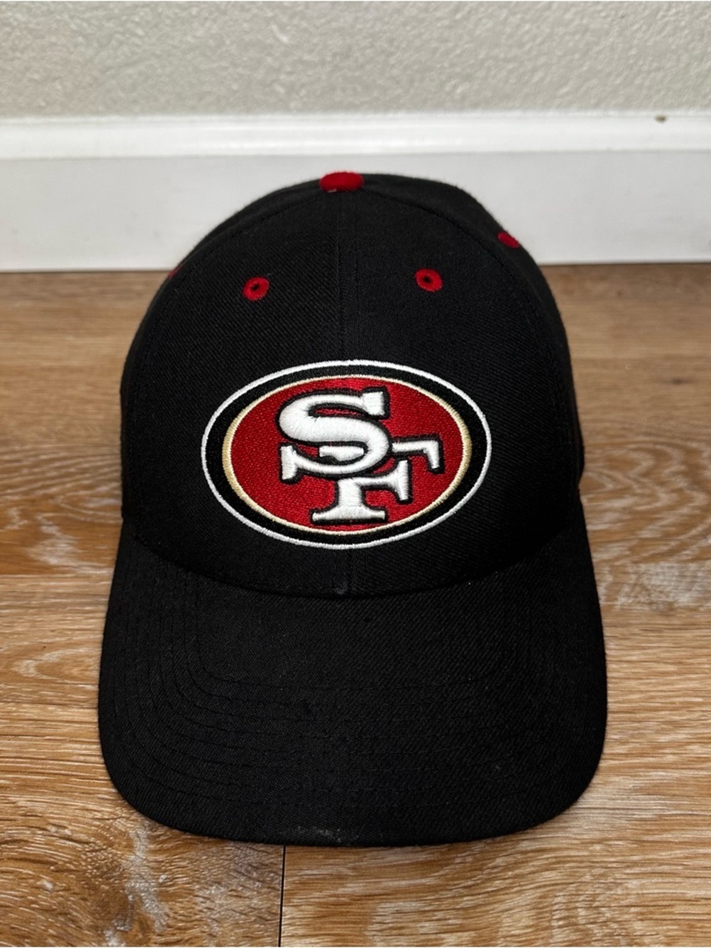 ‘47 Brand Wool Blend San Francisco 49ers Black Embroidered Cap Hat, OS